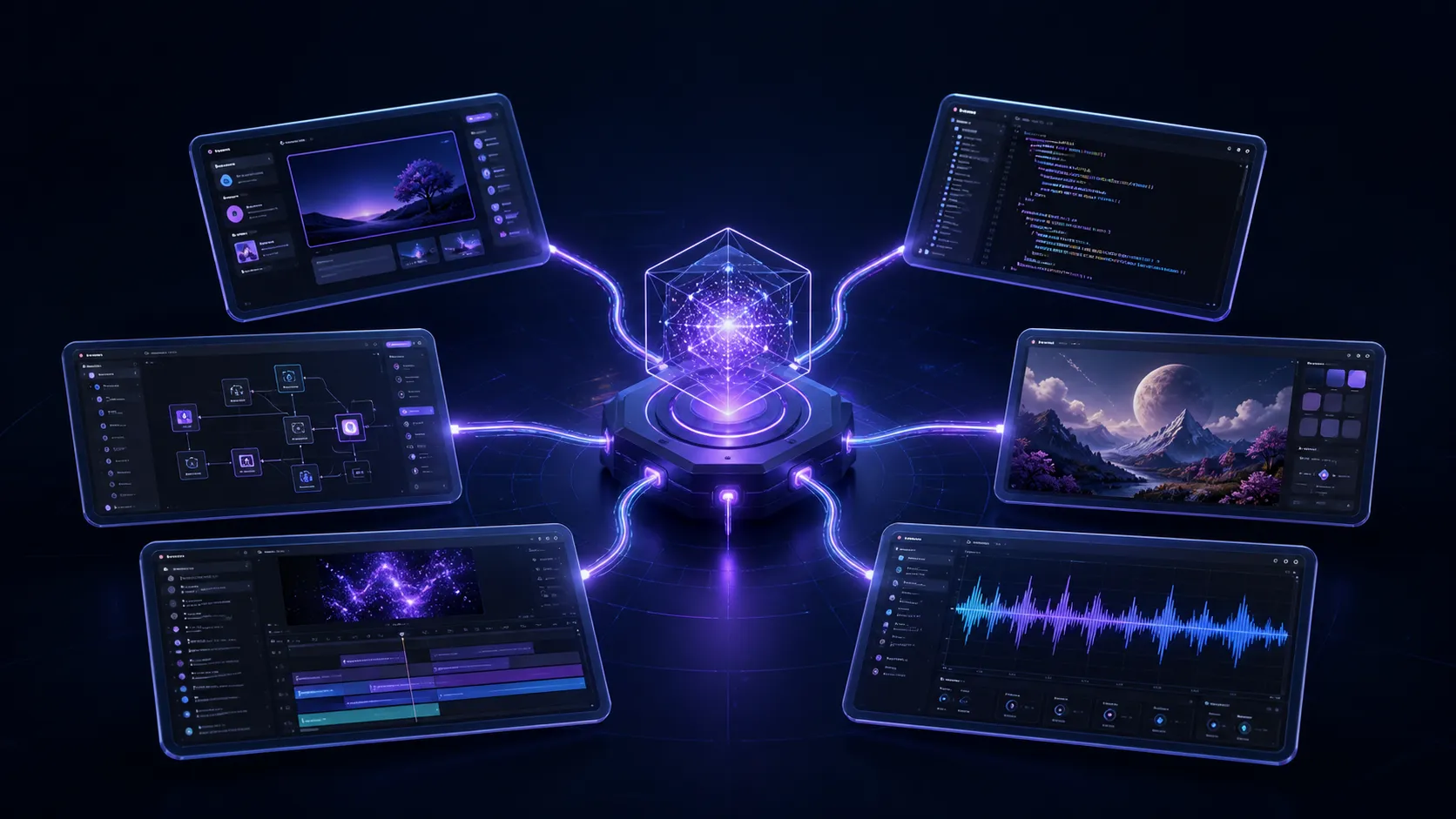 Nova MCP connects six AI tools in a developer product-building workspace