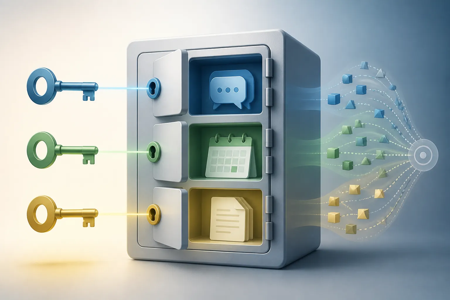 Separate AI permissions opening only the data needed for individual tasks.