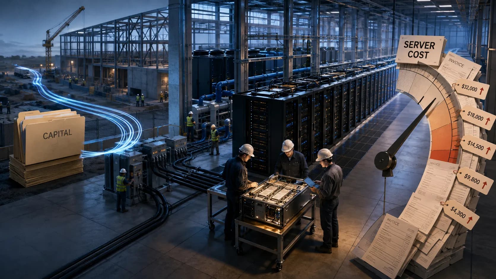 AI infrastructure attracts capital as server costs rise
